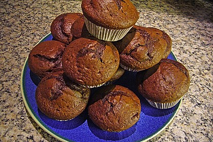 Schokomuffins mit Zartbitterschokolade 6