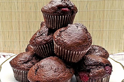 Schokomuffins mit Zartbitterschokolade 1