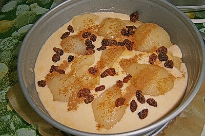 Birnen - Buttermilchkuchen mit Schokozupfen 5