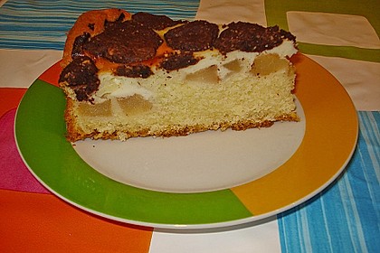 Birnen - Buttermilchkuchen mit Schokozupfen 8
