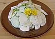 Kartoffelsalat mit Gurke und Ahornsirup