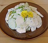 Kartoffelsalat mit Gurke und Ahornsirup (Bild)