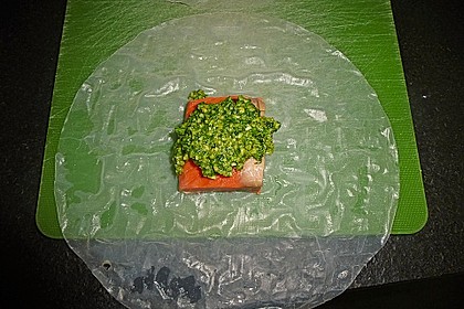 Lachs - P&auml;ckchen mit Asien - Pesto 2