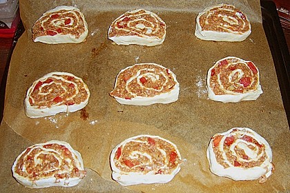 Pizzaschnecken mit  Hackfleischf&uuml;llung