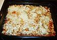 Nudelgulasch &uuml;berbacken