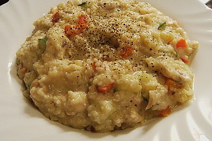 Couscous - Gem&uuml;se - Pfanne mit leichter K&auml;sesauce 10