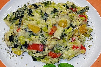 Couscous - Gem&uuml;se - Pfanne mit leichter K&auml;sesauce 13