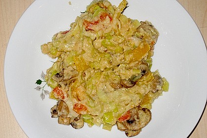 Couscous - Gem&uuml;se - Pfanne mit leichter K&auml;sesauce 15