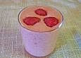 Erdbeershake mit Kokosmilch