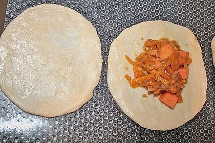 Herbst - Manti mit S&uuml;&szlig;kartoffeln und Hokkaido - K&uuml;rbis