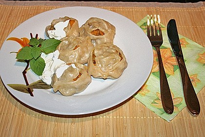 Herbst - Manti mit S&uuml;&szlig;kartoffeln und Hokkaido - K&uuml;rbis 4