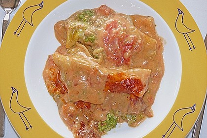 Cannelloni mit Puten - Spinat - Lauchf&uuml;llung 7