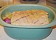 Schweinekrustenbraten auf Sauerkraut