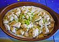 Putenragout mit Chili und Limette in heller So&szlig;e