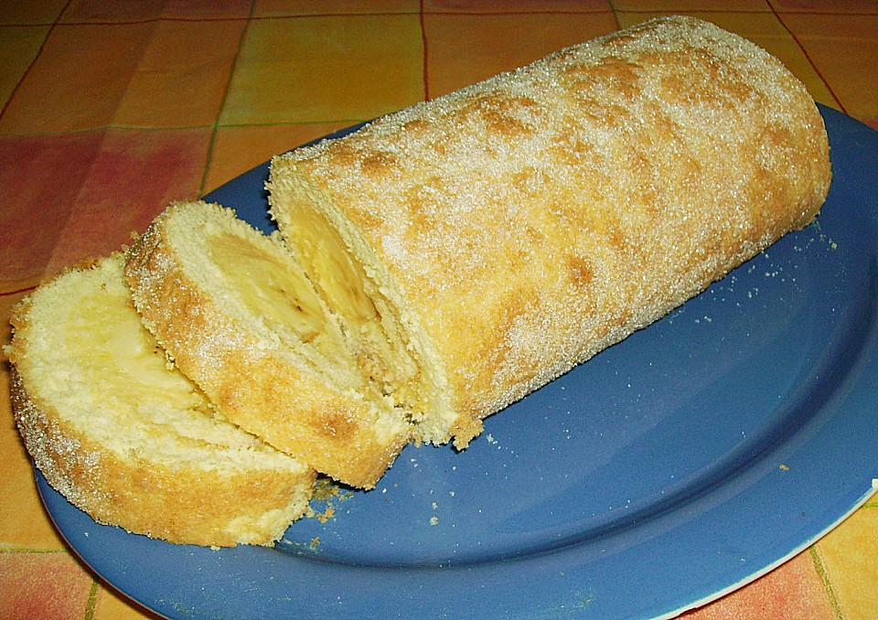 Bananenrolle Rezept - Megaschnelle Bananenrolle