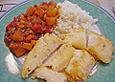Pangasius - Fischfilet s&uuml;&szlig;sauer, mit Ananas und Paprika