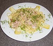 Spagetti in Thunfischso&szlig;e mit Artischokenherzen (Bild)
