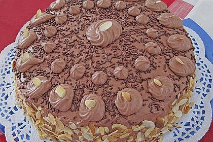 Nougat - Orangencreme - Torte 4