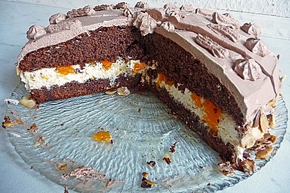 Nougat - Orangencreme - Torte 7