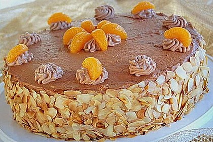 Nougat - Orangencreme - Torte 5