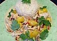 Helles H&uuml;hnercurry mit Zitronengras