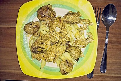 Illes Pilzfleischb&auml;llchen mit Makkaroni 16