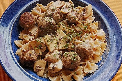 Illes Pilzfleischb&auml;llchen mit Makkaroni 2