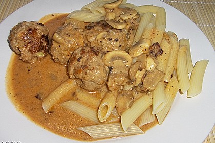 Illes Pilzfleischb&auml;llchen mit Makkaroni 6
