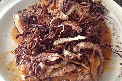 Leckerer Zwiebelrostbraten mit röschen Zwiebeln 10