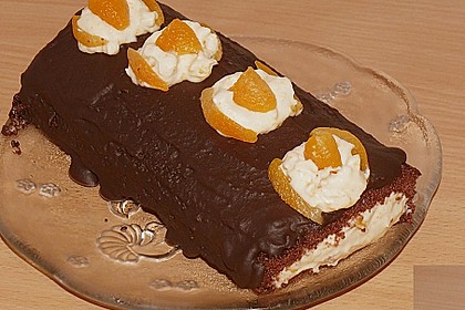Wachauer Marillen - Schoko - Roulade 3