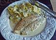 Kabeljaufilet in Zitronensauce