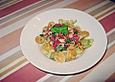 Nudeln mit kalter Tomaten - Thunfisch - Sauce