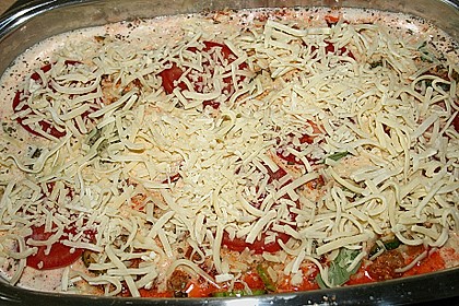 Hackfleisch - Zucchini - Kartoffel - Tomatenauflauf