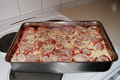 Hackfleisch - Zucchini - Kartoffel - Tomatenauflauf 2