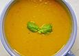 Scharfe K&uuml;rbis - Orangen - Suppe mit Kokosnote