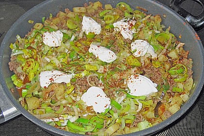 Lauch - Hackfleischpfanne 1