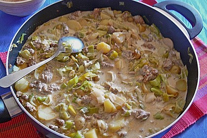 Lauch - Hackfleischpfanne 7