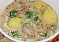 Rindfleischtopf mit Champignons
