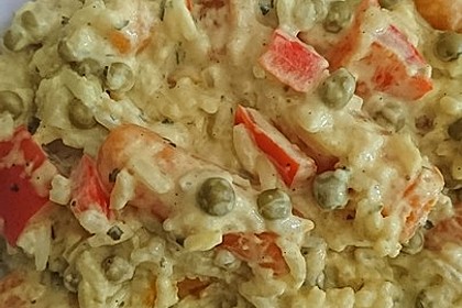 Reis - Gemüse - Pfanne mit Frischkäse 10