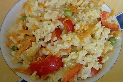 Reis - Gemüse - Pfanne mit Frischkäse 19