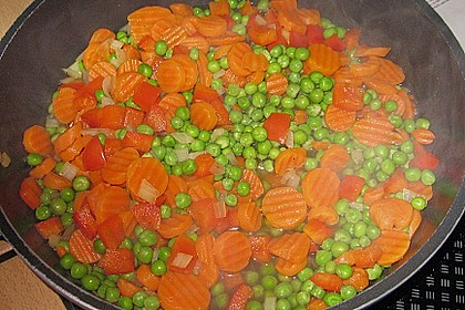 Reis - Gemüse - Pfanne mit Frischkäse 23