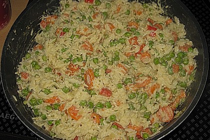Reis - Gemüse - Pfanne mit Frischkäse 16