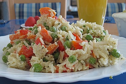 Reis - Gemüse - Pfanne mit Frischkäse 8
