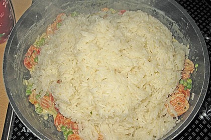 Reis - Gemüse - Pfanne mit Frischkäse 24
