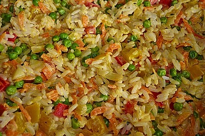 Reis - Gemüse - Pfanne mit Frischkäse 5