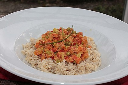 Reis - Gemüse - Pfanne mit Frischkäse 28