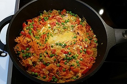 Reis - Gemüse - Pfanne mit Frischkäse 22