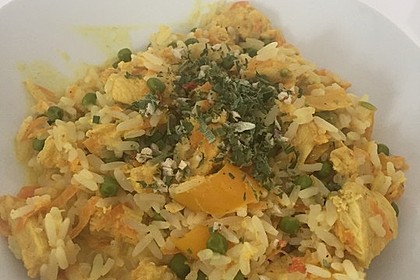 Reis - Gemüse - Pfanne mit Frischkäse 21