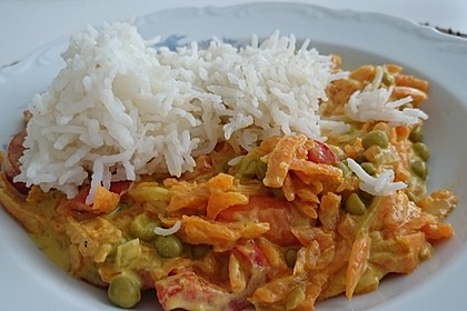 Reis - Gemüse - Pfanne mit Frischkäse 13