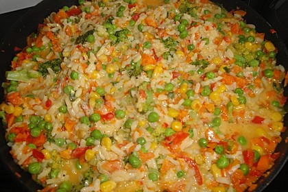 Reis - Gemüse - Pfanne mit Frischkäse 15